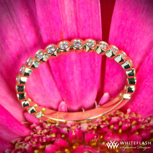 Danielle Jazz Bezel Diamond Wedding Band