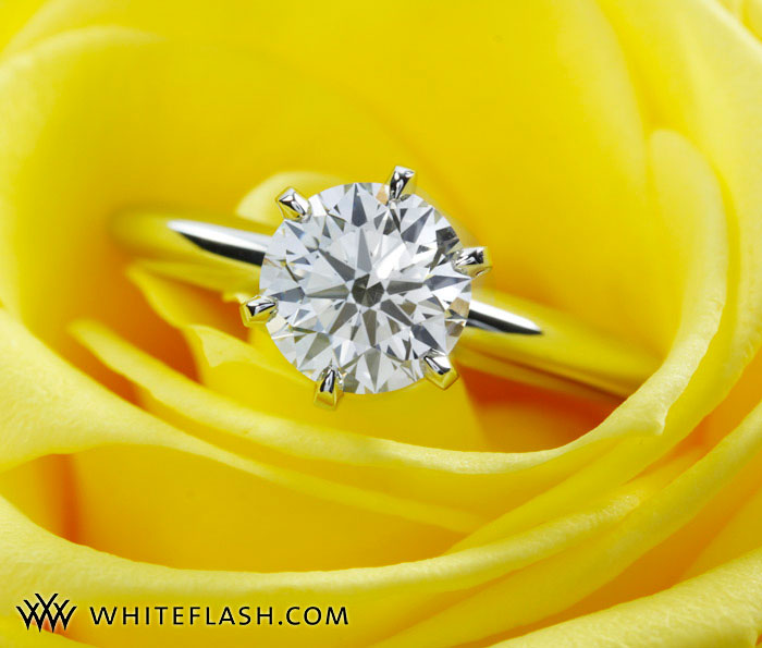 engagement ring styles. Tiffany style engagement ring