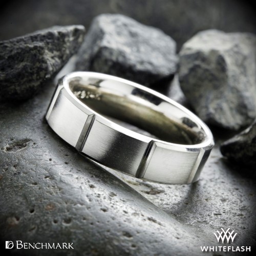 Benchmark Chambered Satin Wedding Ring
