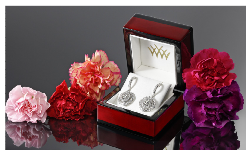 Custom Diamond Earrings August 2014 Whiteflash Jewelry Calendar