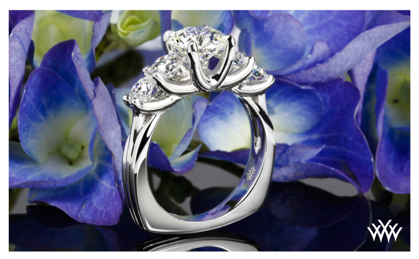 Custom Diamond Engagement Ring September 2014 Whiteflash Jewelry Calendar