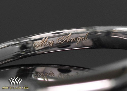 engraving engagement ring There are other ways to personalize a Valentine 39s