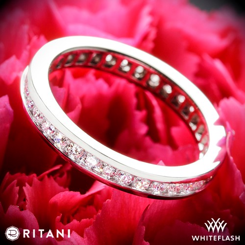 Ritani Channel Set Diamond Eternity Wedding Ring