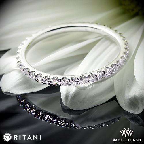 Ritani Full Eternity French Set Diamond Wedding Ring