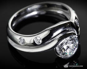Lily Diamond Engagement Ring Set