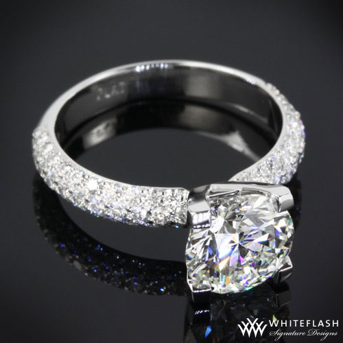 pave diamond wedding rings