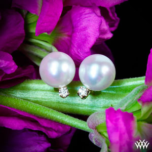 Pearl-and-Diamond-Studs