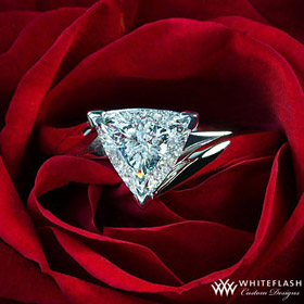rose with diamond ring