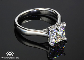 royal crown solitaire engagement ring