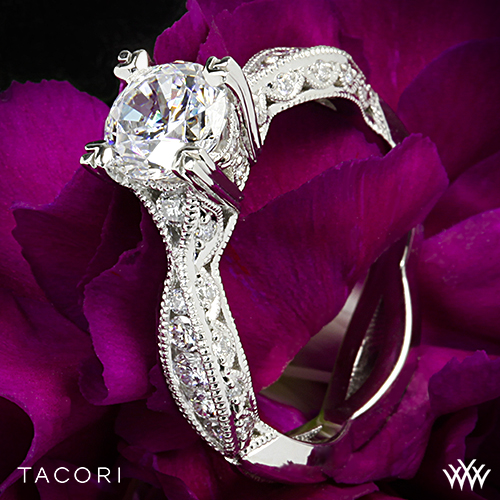 Tacori 2578 Classic Crescent Engagement Ring