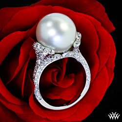 Pearl Diamond Right Hand Ring