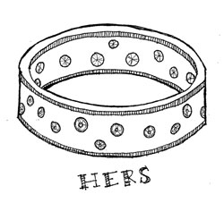 woman's wedding band