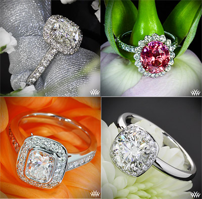 Halo Engagement Rings Variety