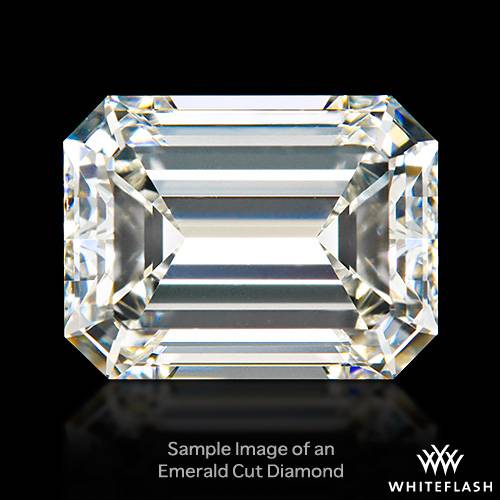 0.70 ct F VS2 Emerald  diamond