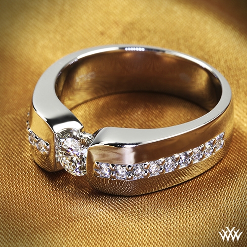 Custom Men's Diamond Wedding Ring 34604