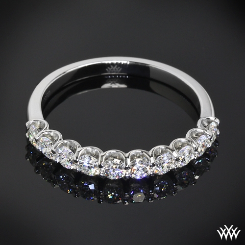 Custom Shared Prong Diamond Wedding Ring
