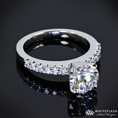 Petite Diamond Engagement Ring