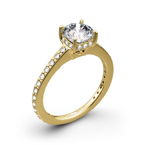 Ritani 1RZ1966 Micropavé Diamond Engagement Ring