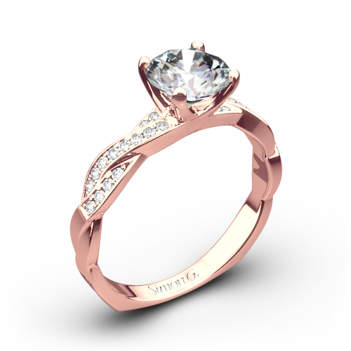 Simon G. MR1498-D Delicate Diamond Engagement Ring