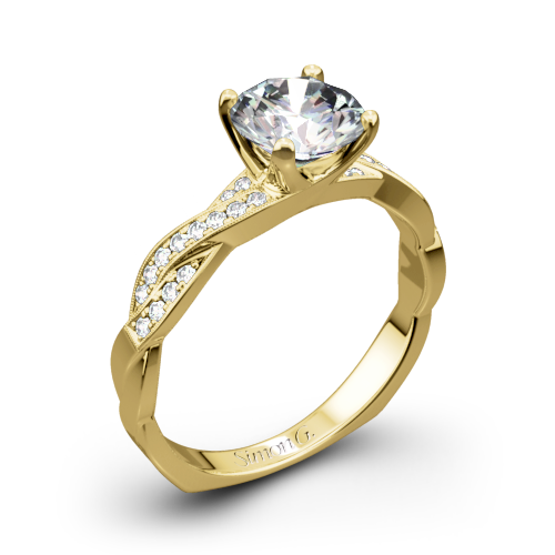 Simon G. MR1498-D Delicate Diamond Engagement Ring