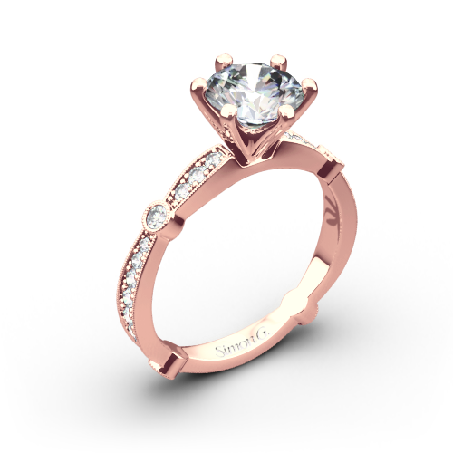 Simon G. MR1546 Delicate Diamond Engagement Ring