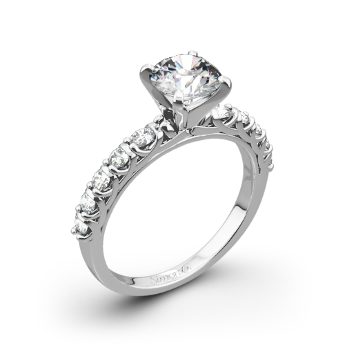Simon G. MR2492 Caviar Diamond Engagement Ring