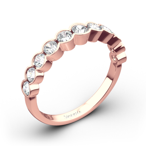 Simon G. MR2566 Caviar Diamond Wedding Ring