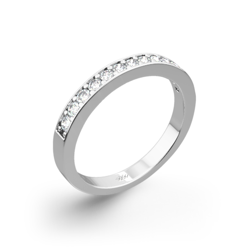 Bead-Set Diamond Wedding Ring