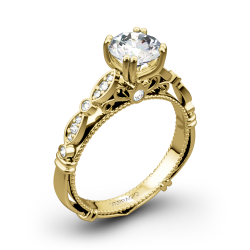 Verragio Parisian D-100 Scalloped Diamond Engagement Ring