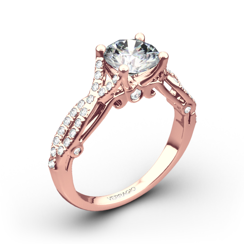 Verragio INS-7050R 4 Prong Twisted Shank Diamond Engagement Ring