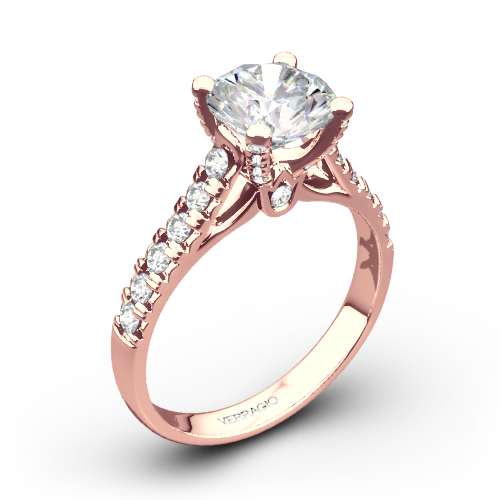 Verragio ENG-0375 4 Prong Pave Diamond Engagement Ring