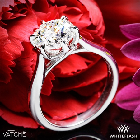 Vatche 119 Royal Crown Solitaire Engagement Ring