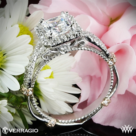 Verragio Parisian DL-106P Twisted Diamond Engagement Ring for Princess