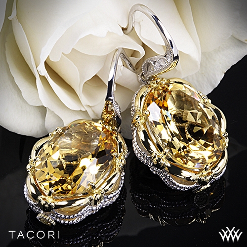 Tacori Color Medley Citrine Dangle Earrings 2946