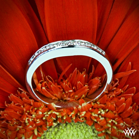 X-Prong Channel Set Diamond Wedding Ring