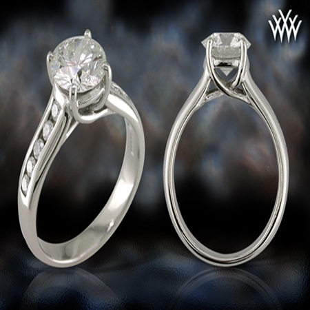'X-Prong Channel Set' Diamond Engagement Ring