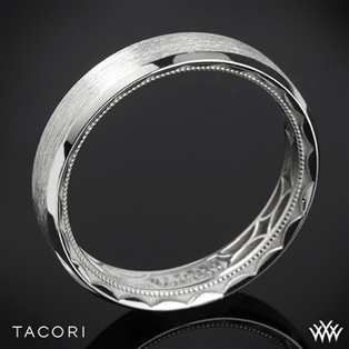 Tacori 107-5B Sculpted Crescent 3 Sided Brushed Eternity Wedding Ring