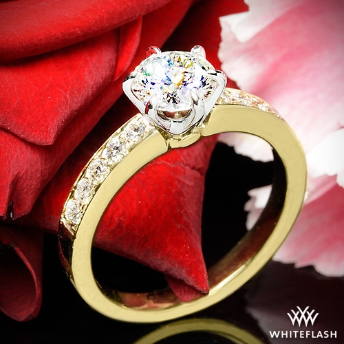 Classic BeadSet Diamond Engagement Ring 1006