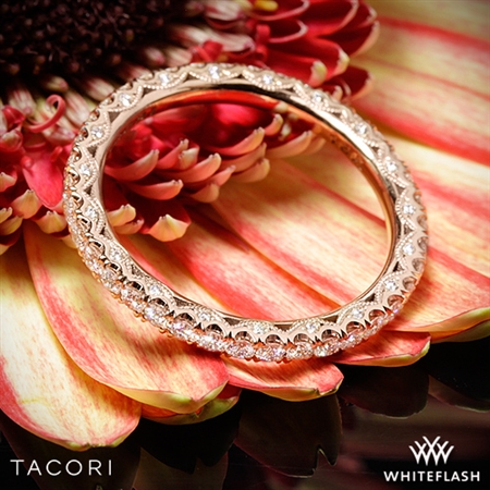 Tacori HT2545B Classic Crescent Eternity Scalloped Millgrain Diamond Wedding Ring