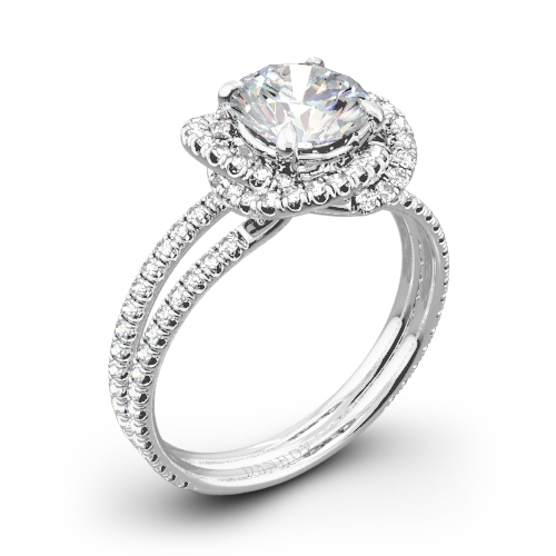 Danhov SE100Q Solo Filo Double Shank Diamond Engagement Ring