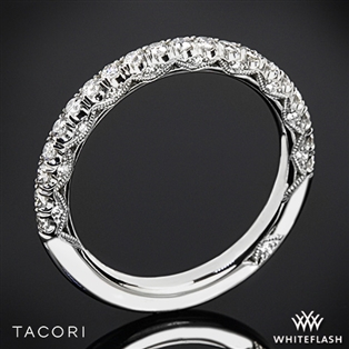 Tacori HT2545B Petite Crescent Scalloped Millgrain Diamond Wedding Ring