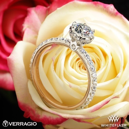 Verragio Tradition TR180TR Diamond 6 Prong Tiara Engagement Ring