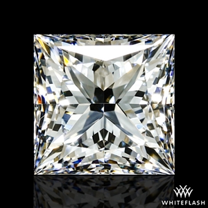 1.02 ct D VVS1 Princess Ideal lab diamond