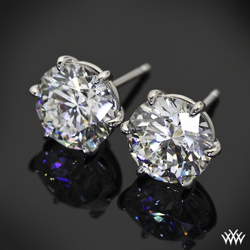 6 Prong "Martini" Earring Settings