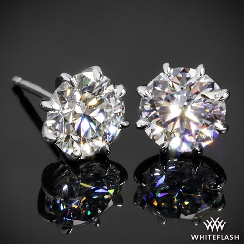 8 Prong Martini Diamond EarringsReady Set To Go 1548