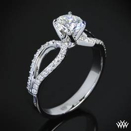 "Infinity" Diamond Engagement Ring