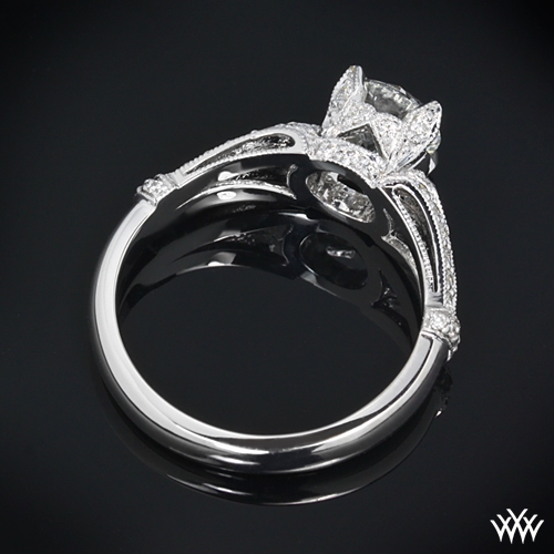 "Sarah’s Surprise" Diamond Engagement Ring Ring Back View