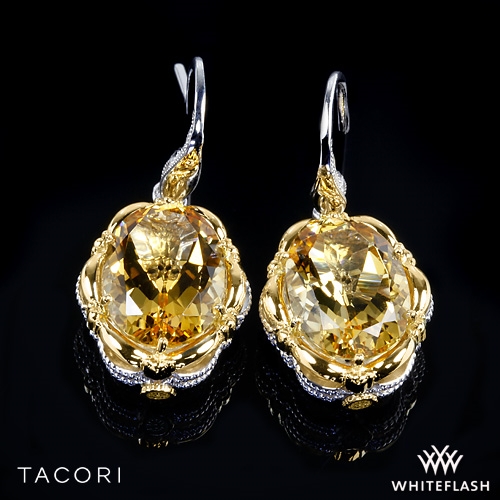 Tacori Color Medley Citrine Dangle Earrings 2946