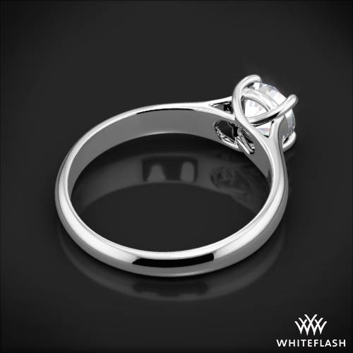 "X-Prong Trellis" Solitaire Engagement Ring Ring Style photo