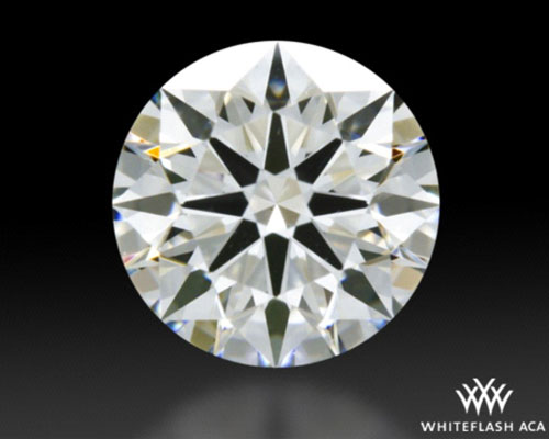 Actual diamond image of a Whiteflash A CUT ABOVE
